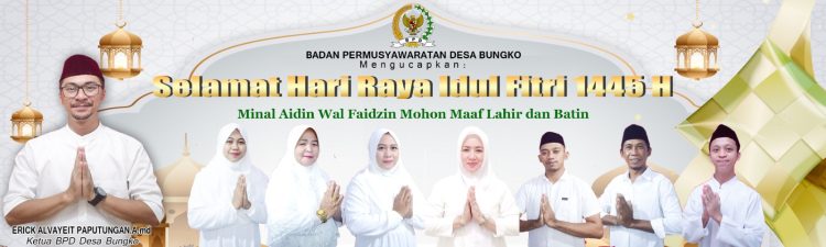 Badan Permusyawaratan Desa Bungko Mengucapkan Selamat Hari Raya Idul Fitri 1445H