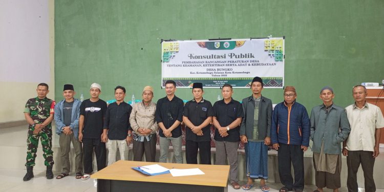 Konsultasi Publik Rancangan Perdes Digelar di Desa Bungko, Bahas Keamanan, Ketertiban, serta Adat dan Kebudayaan